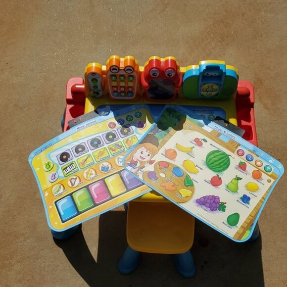 VTech Touch and Learn Activity Desk Deluxe - Red & Blue - Pre-Owned - Picture 4 of 16